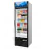 Equator - Vitlife 16.5 Cu Ft Commercial Glass Door Merchandiser Refrigerator, LED, Adjustable Shelves, Auto Defrost ETL - Black