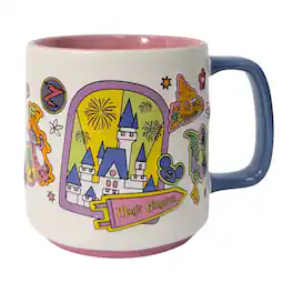 Starbucks - Discovery Series Magic Kingdom Ceramic Mug, 14 Oz - Pink