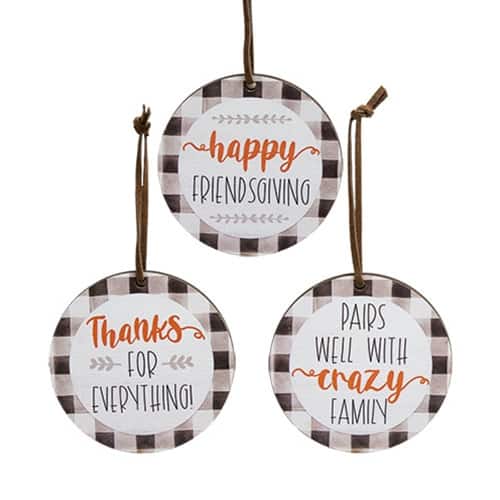 BreeBe - *3/Set Thanks For Everything Wine Tags - Multicolor
