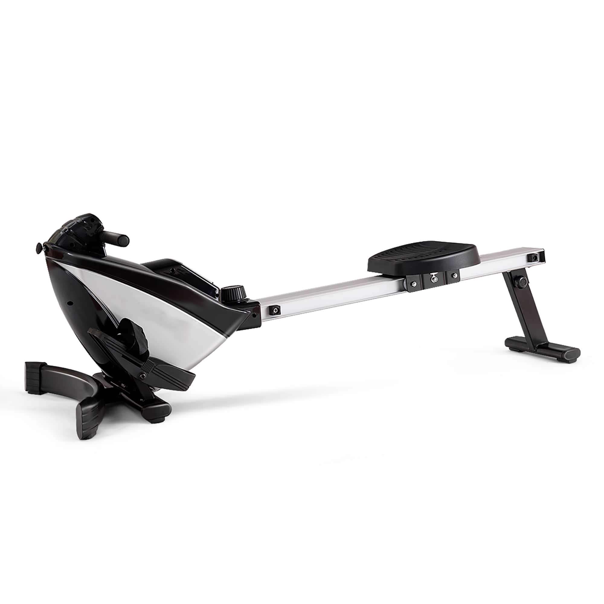 Alt View 11. Costway - Magnetic Rowing Machine, Folding Rower with LCD Display and Adjustable Resistance, Exercise Cardio Fitness Equipm - Black/Grey.