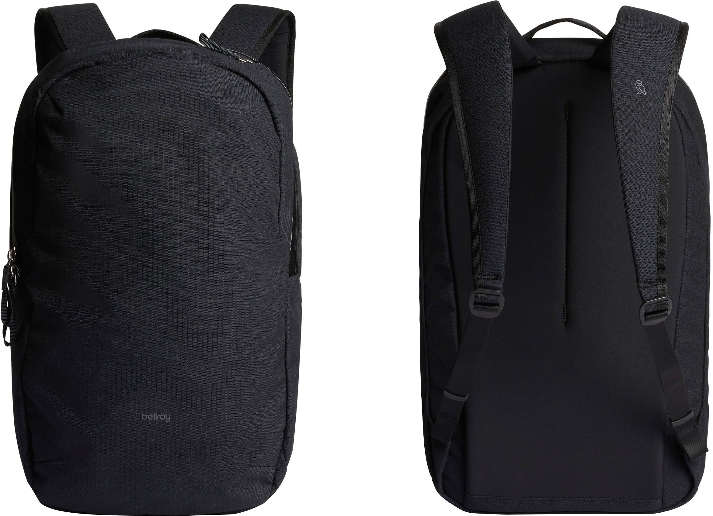 Angle. Bellroy - Via Backpack - Black.