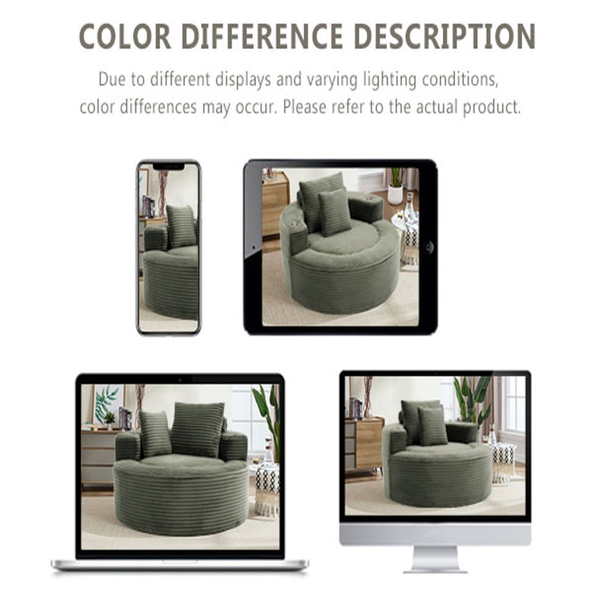 COLOR DIFFERENCE DESCRIPTION  
Due to different displays and varying lighting conditions, color differences may occur. Please refer to the actual product.