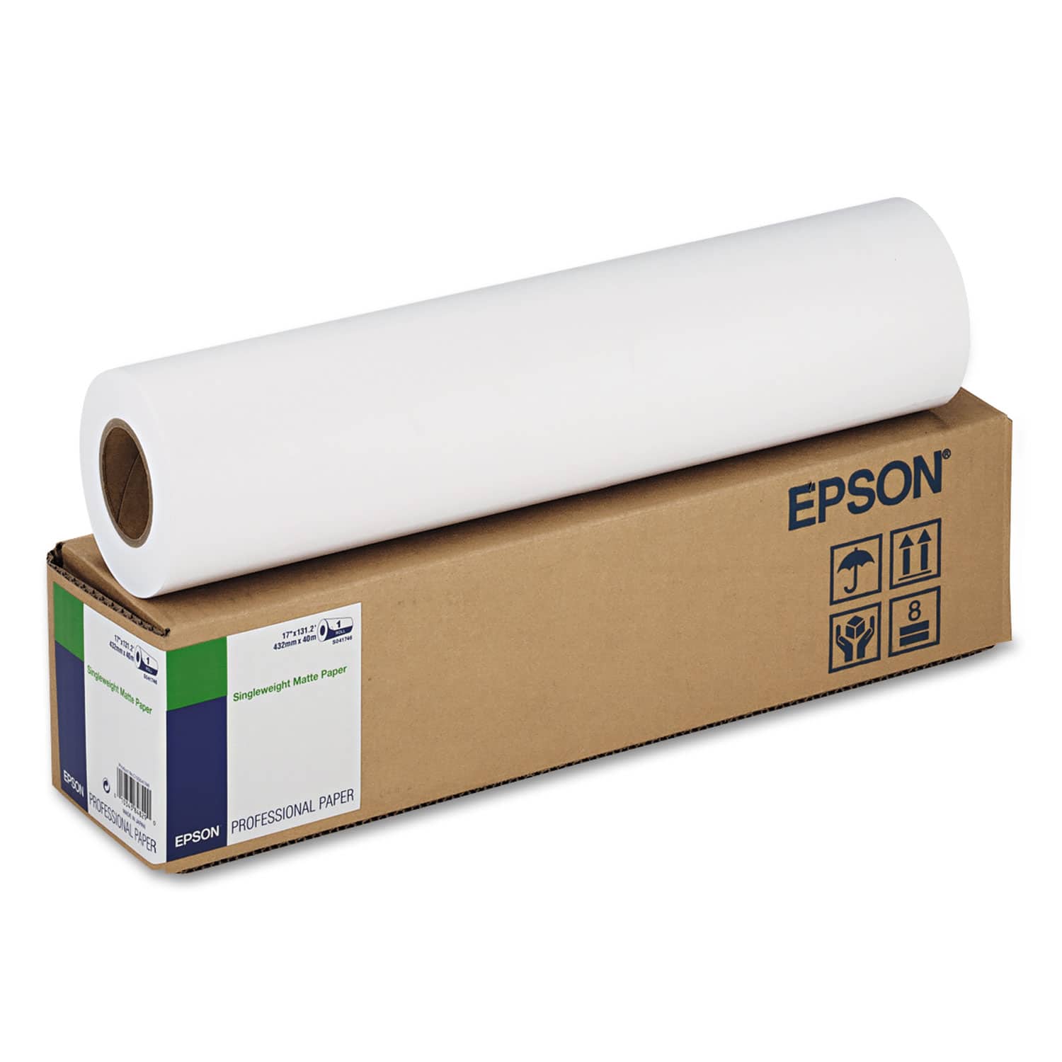 Epson - Singleweight Matte Paper 17" x 131 ft Matte White