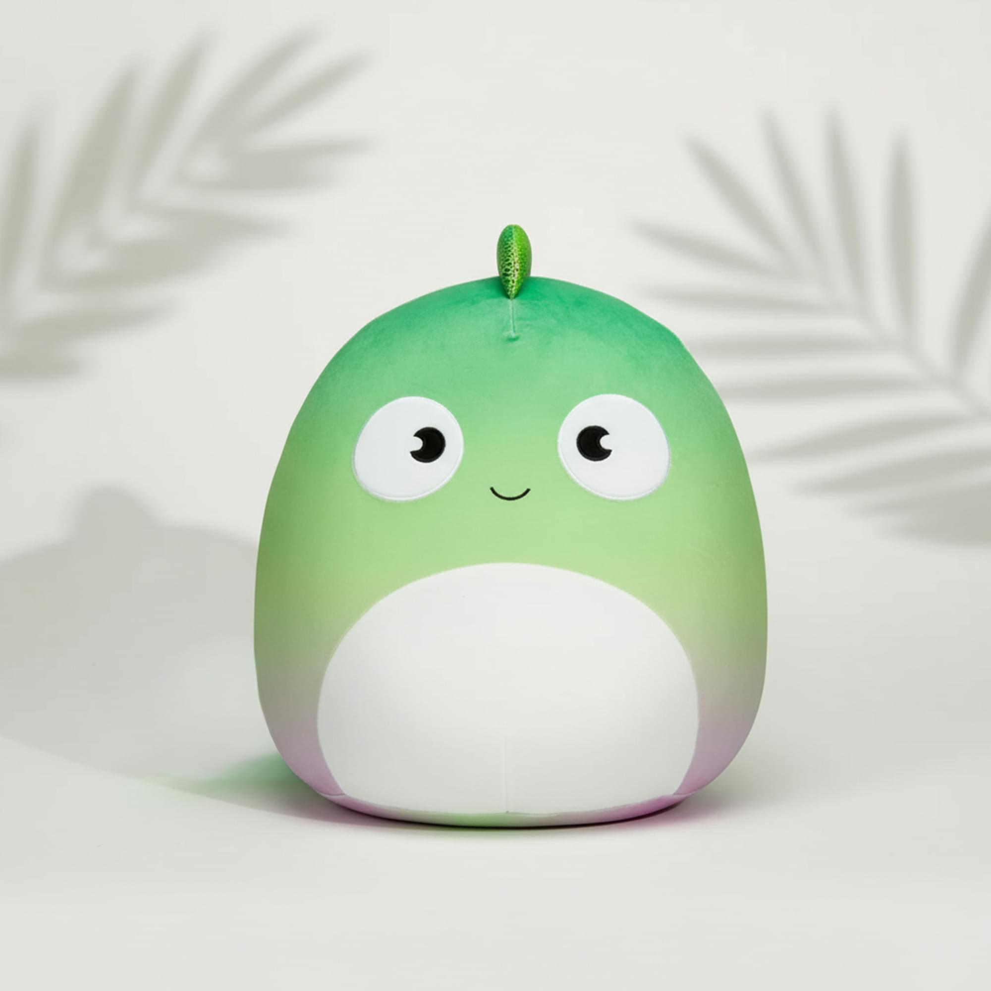 Alt View 2. Kellytoy - Squishmallows 8 Inch Plush | Denton The Chameleon - Green.