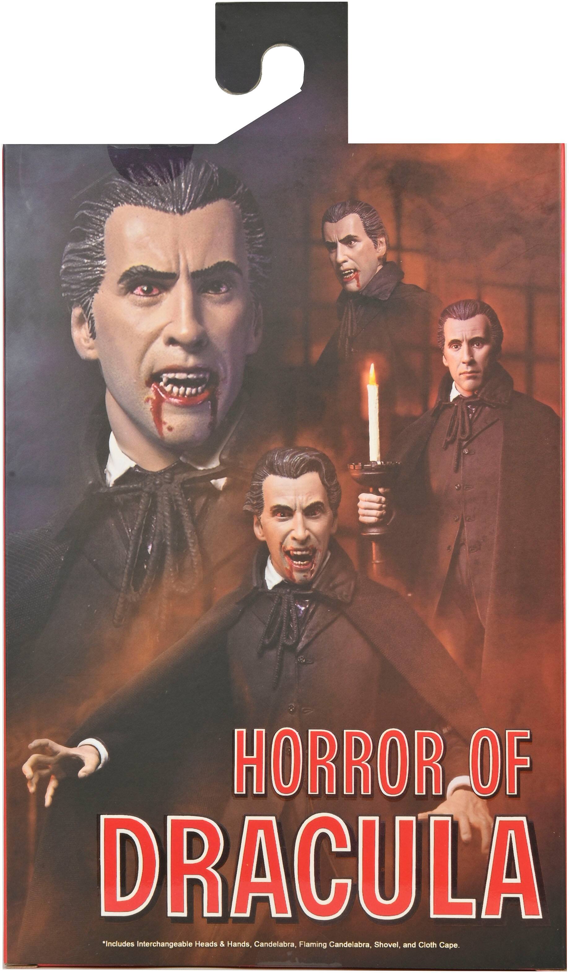 Horror of Dracula *Includes interchangeable heads & hands, candelabra, flaming candelabra, shovel, and cloth cape.
