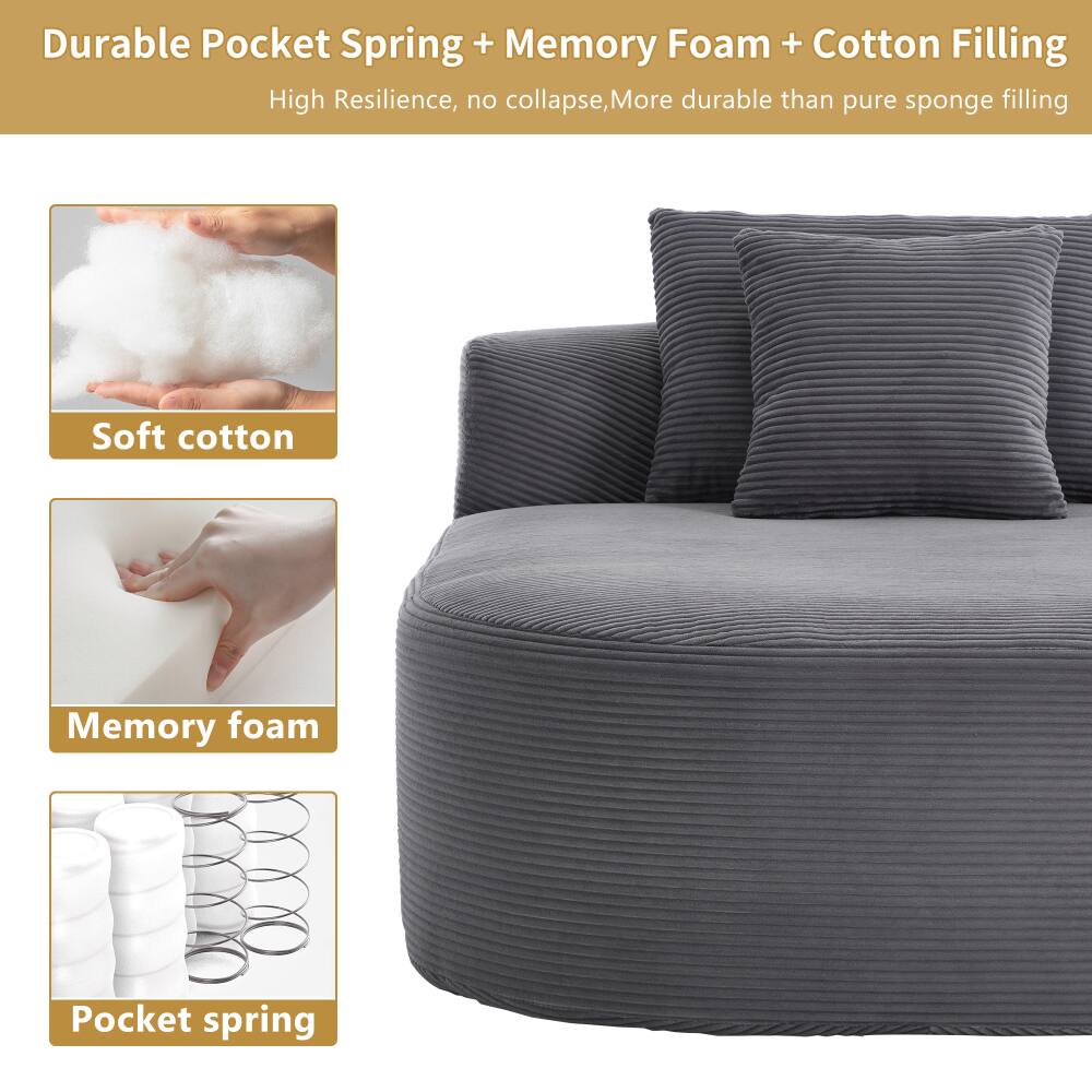 Durable Pocket Spring + Memory Foam + Cotton Filling  
High Resilience, no collapse, More durable than pure sponge filling  

Soft cotton  
Memory foam  
Pocket spring