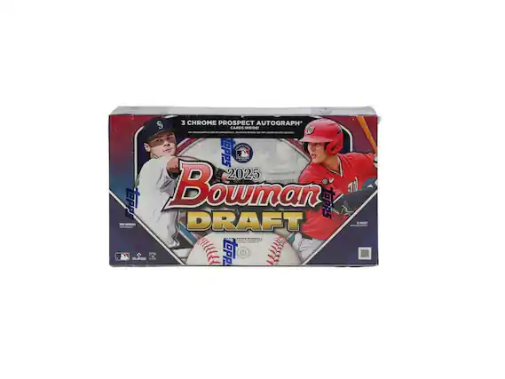 3 Chrome Prospect Autograph* Cards Inside!
2025 Bowman Draft
-AD - Draft - FAU
EECMALL JPLEFIES LOPP H I
