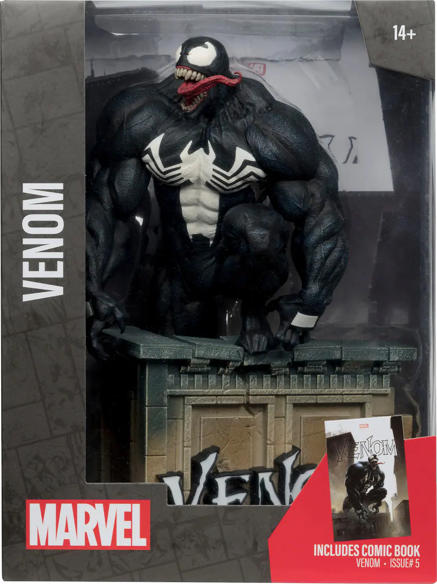McFarlane Toys - Marvel Venom 1:6ème Collection avec scène et Bande dessinée (Venom #5 McFarlane Toys - Marvel Venom 1:6ème Collection avec scène et Bande dessinée (Venom #5