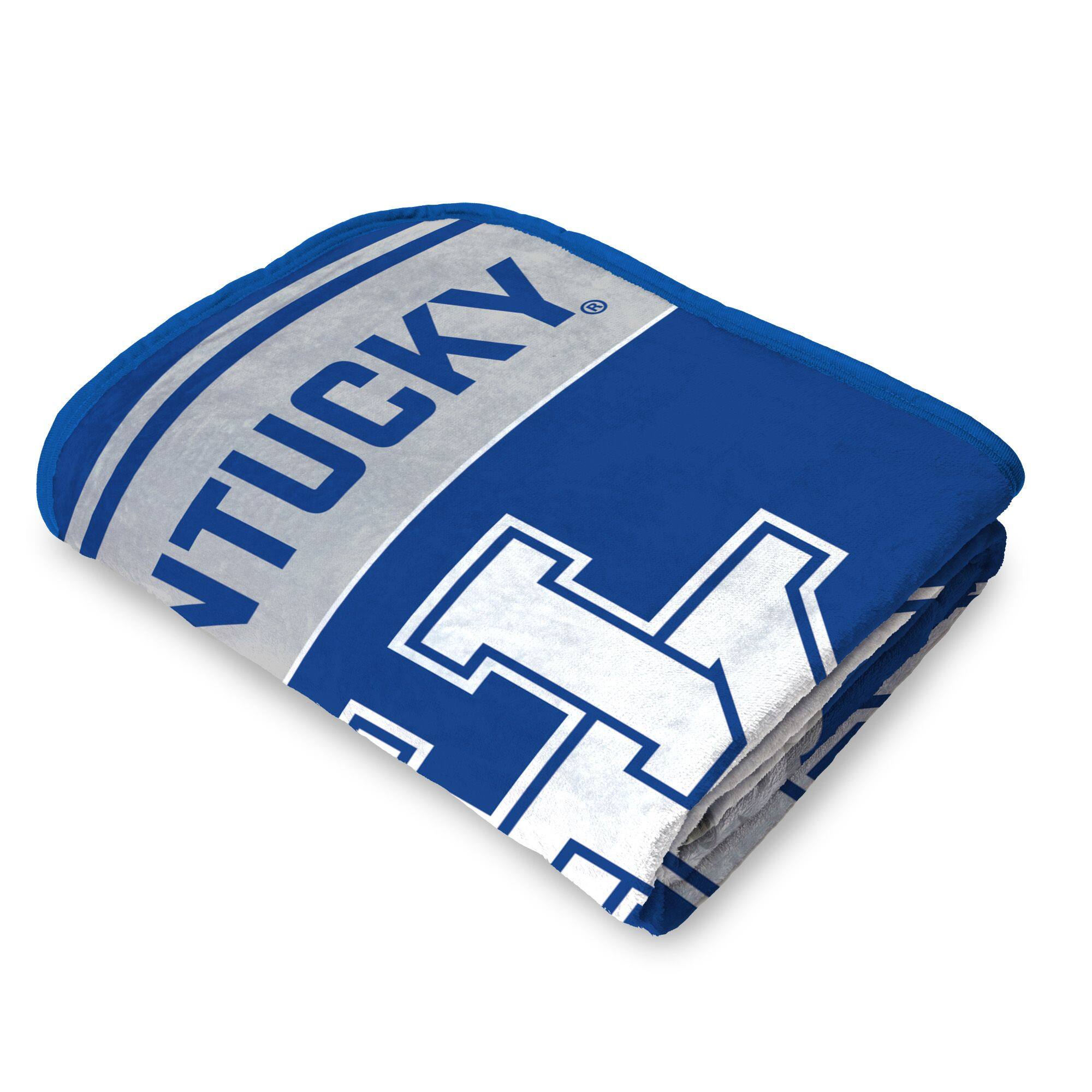 Left. Sweet Home Collection - NCAA Kentucky Wildcats 46" x 60" Raschel Throw Blanket - Blue.