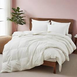 Peace Nest - Ultra Soft All Season Down Feather Comforter, Full/Queen - White