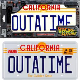 8tees Creative - Doctor Collector Collectable Outatime Back to The Future License Plate Replica