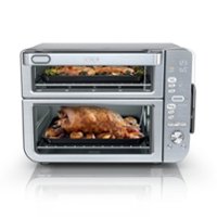 Ninja - Double Stack XL Countertop Oven & Air Fryer with Pro Cook System - Stainless Steel - Front_Zoom