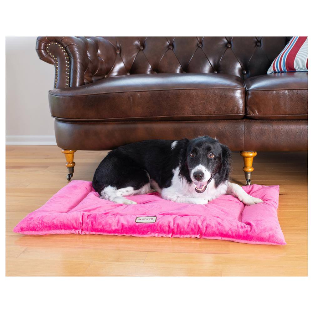 Alt View 1. Armarkat - Large Pet Bed Mat With Poly Fill Cushion In Vibrant Pink - Pink.