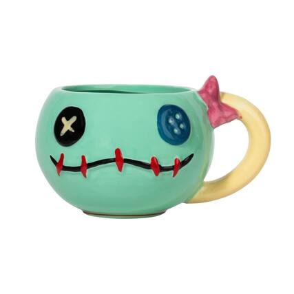 Front. Disney - Disney Lilo & Stitch Scrump 3D Sculpted Ceramic Mug | Holds 21 Ounces - Multi-Colored.