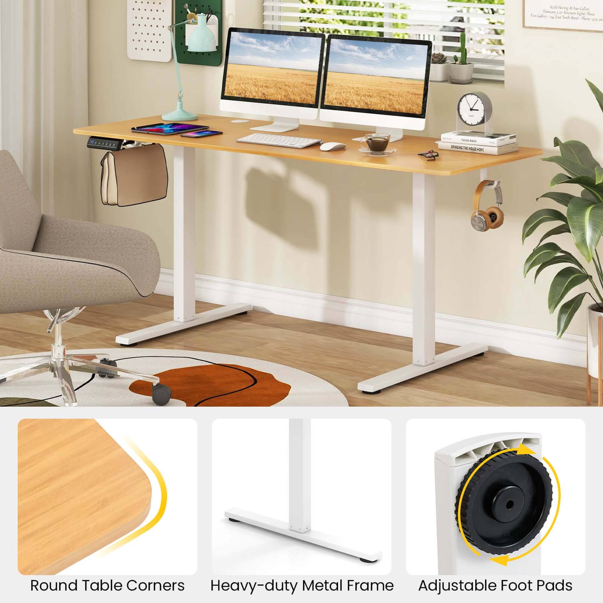 The S Tale No Fealo FND - Round Table Corners Heavy-duty Metal Frame Adjustable Foot Pads