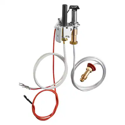 Front. VEVOR - Gas Pilot Assembly, OE 446-512A, HSRV 446-512A, SRV 446-512A Gas Pilot Assembly Kit, Natural Gas Ignition Replacement - Silver.