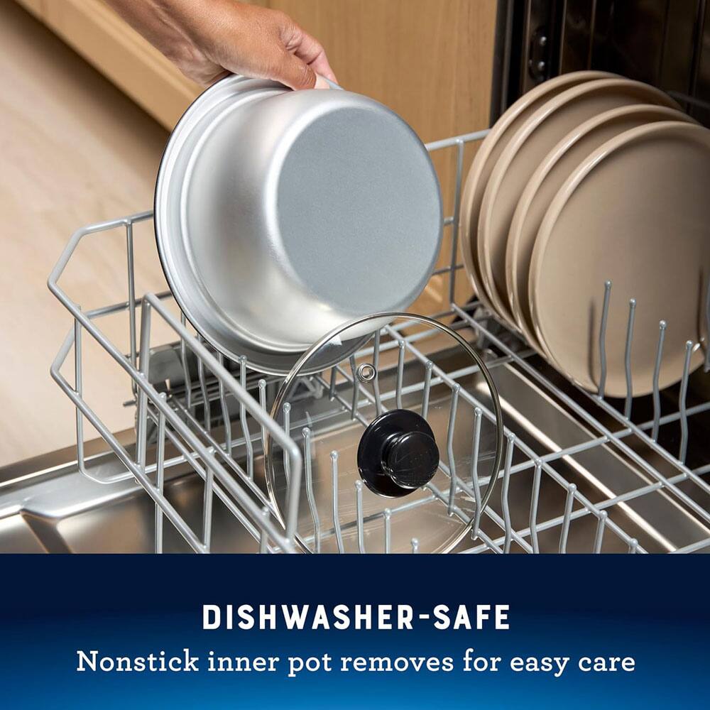 DISHWASHER-SAFE  
Nonstick inner pot removes for easy care