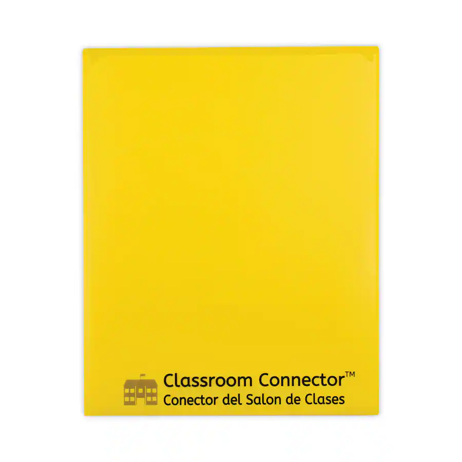 Classroom Connection Folder C Line Products Classroom Connector Folders, 11 x 8.5, Yellow, 25/Box ...