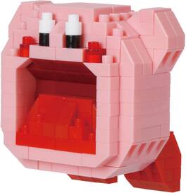Bandai - Nanoblock - Kirby - Character Collection - Inhaling Kirby Building Kit - COLLECTIBLES - Multicolor