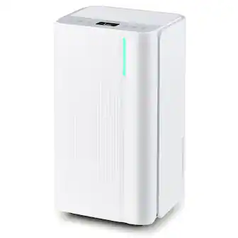 Front. Costway - Costway 32 Pints Dehumidifier for Home 2000 Sq.Ft Portable Dehumidifier for Bedroom 2000 sq.ft Coverage Area - White.