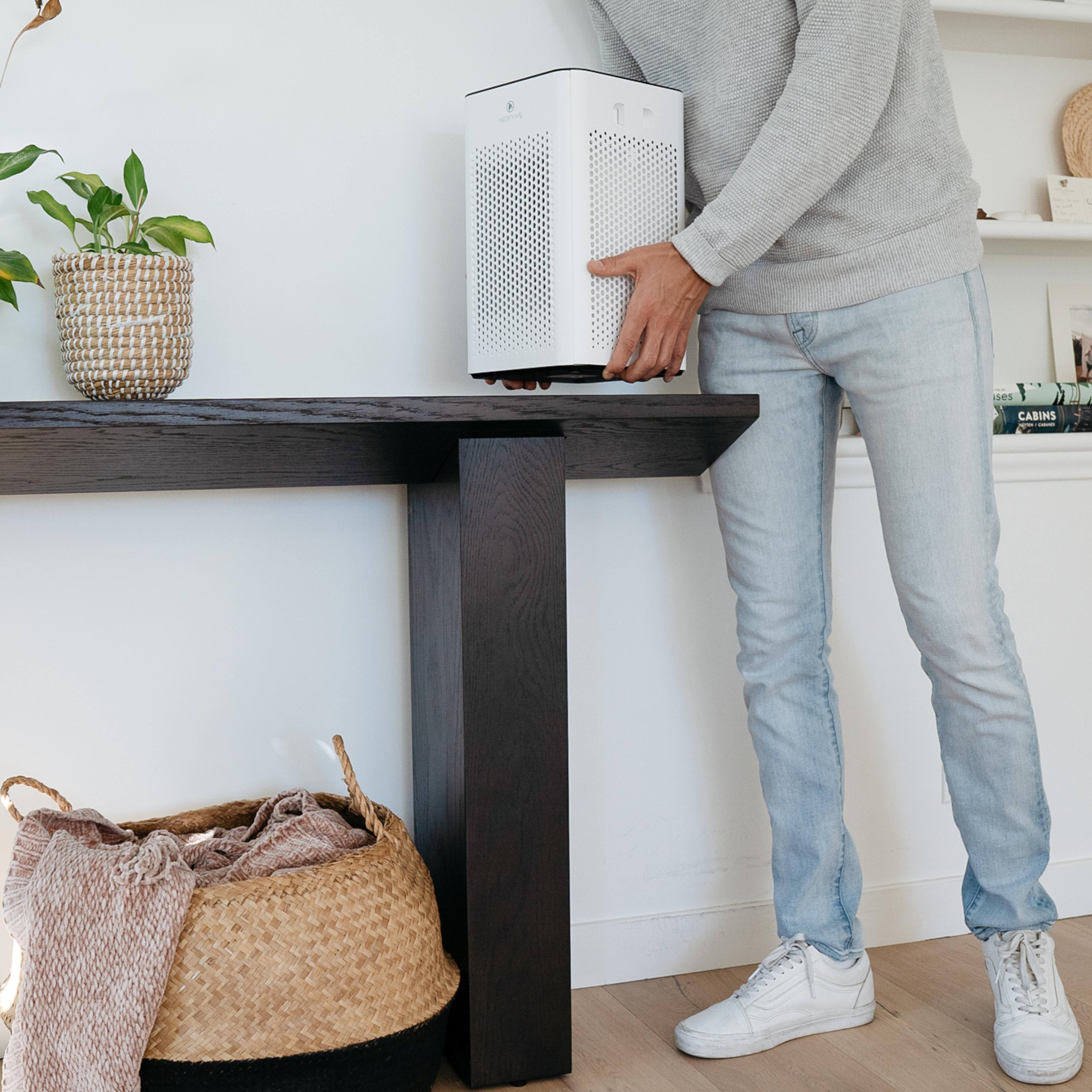 Alt View 12. Medify Air - Medify MA-25 413 Sq. Ft. Portable Air Purifier with True HEPA H13 Filter - White.