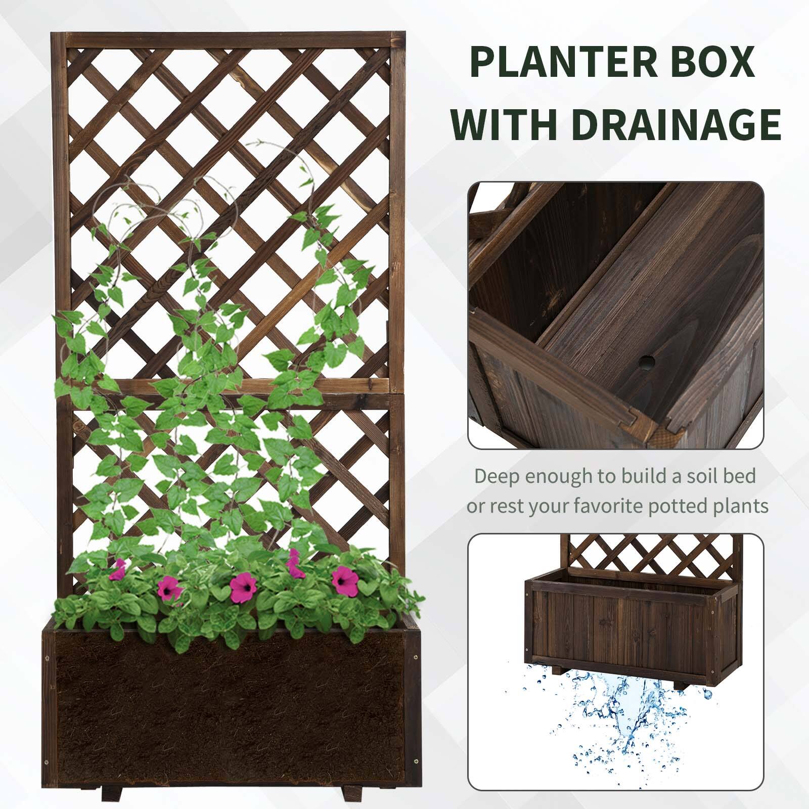PLANTER BOX WITH DRAINAGE
Deep enough to build a soil bed or rest your favorite potted plants