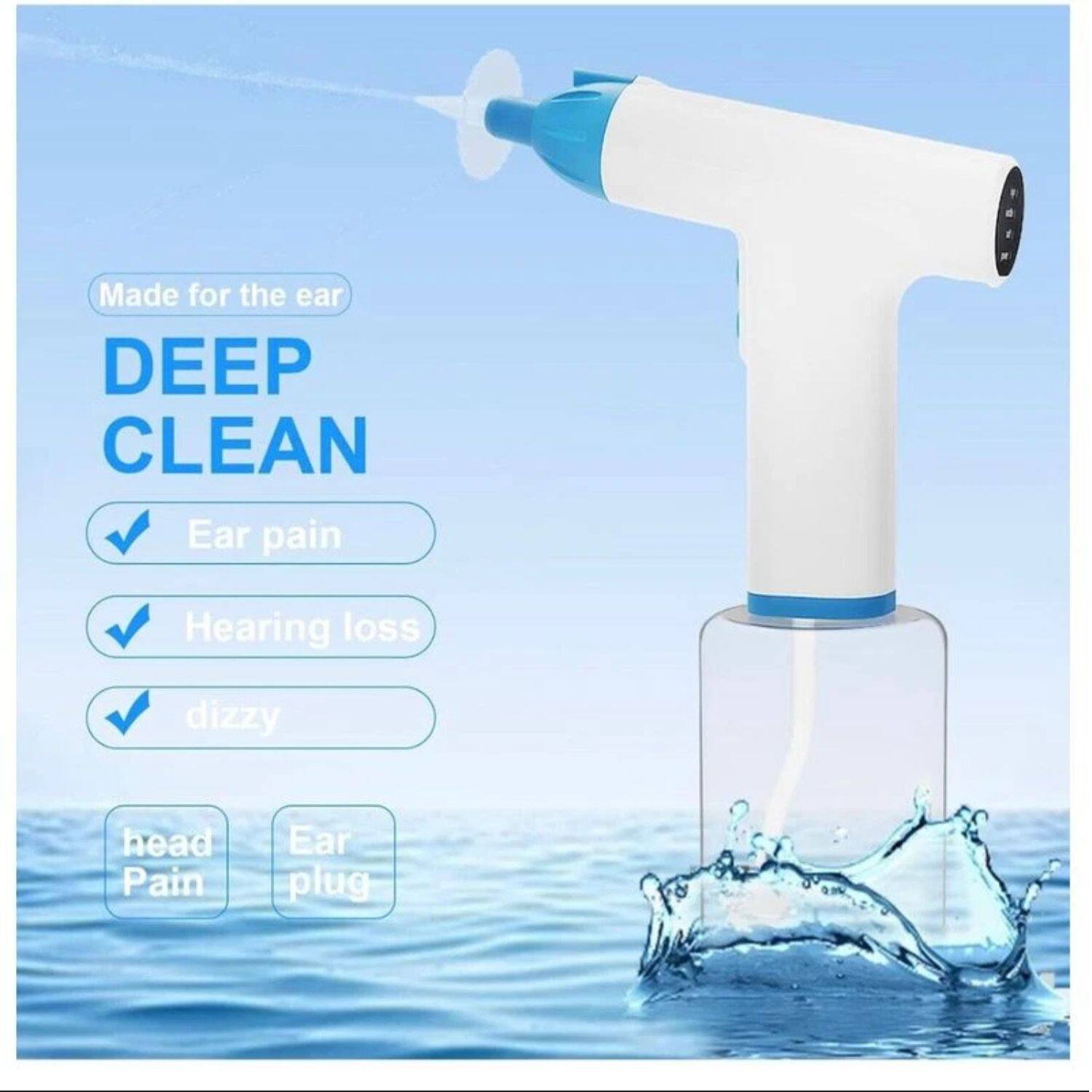 Made for the ear

DEEP CLEAN

- Ear pain
- Hearing loss
- Dizzy

Head Pain
Ear Plug