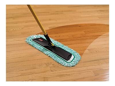 Alt View 4. RubberMaid - Commercial HYGEN Microfiber Dust Mop Pad, Green  - Green.