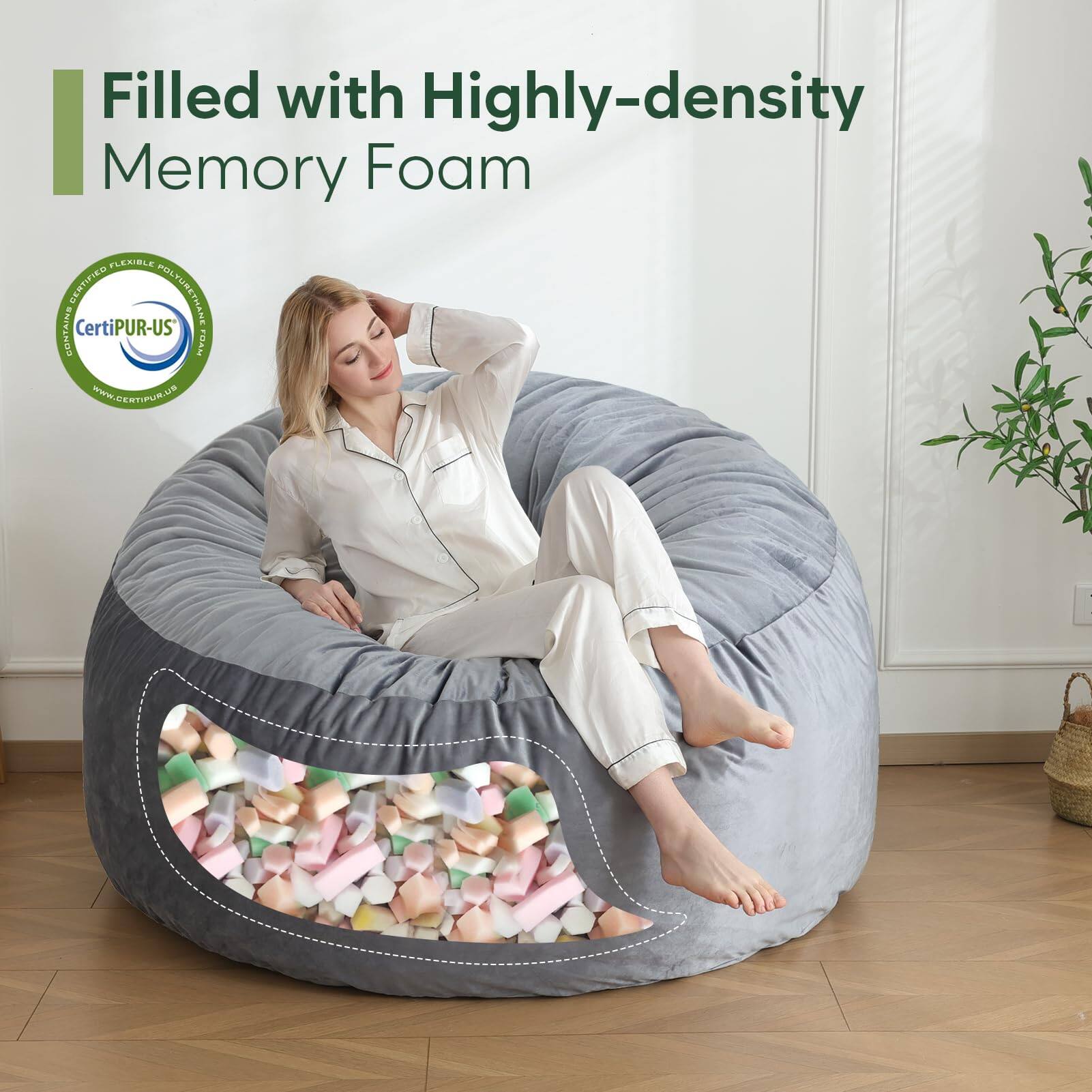 Filled with Highly-density Memory Foam

Certified Flexible Polyurethane Foam
CertiPUR-US®
www.certipur.us