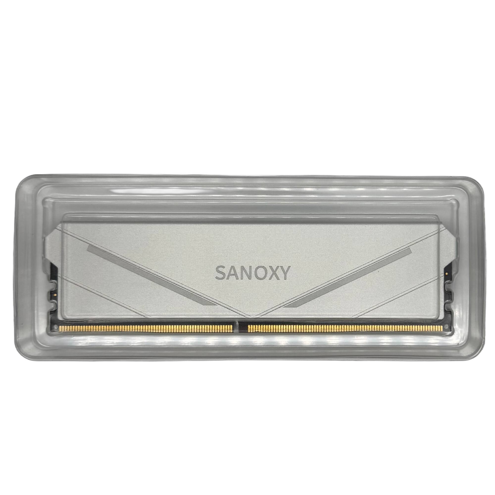Left. Sanoxy - SANOXY 8GB DDR4 3600MHz Gaming RAM – High-Performance Desktop Memory - Silver.