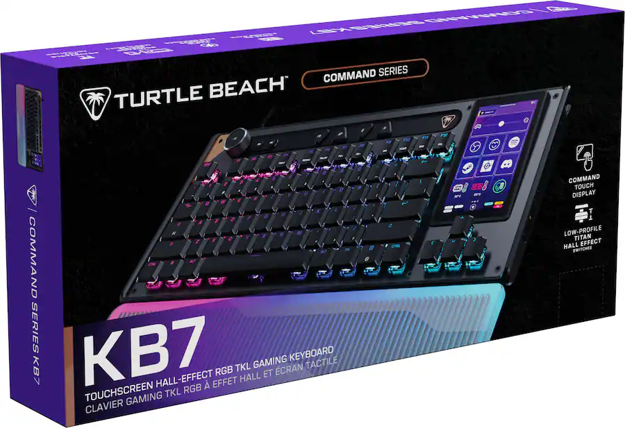 Turtle Command Thing Turtle Beach Command Series KB7 TKL Wired Hall Effect Gaming Keyboard ...