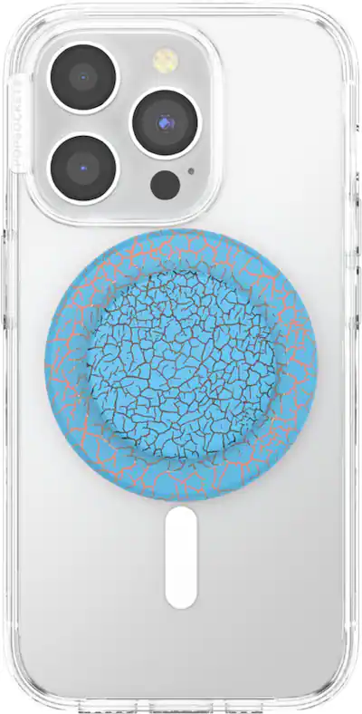 Cool Galaxy Teal Blue Nebula Space Stars Popsockets Grip And