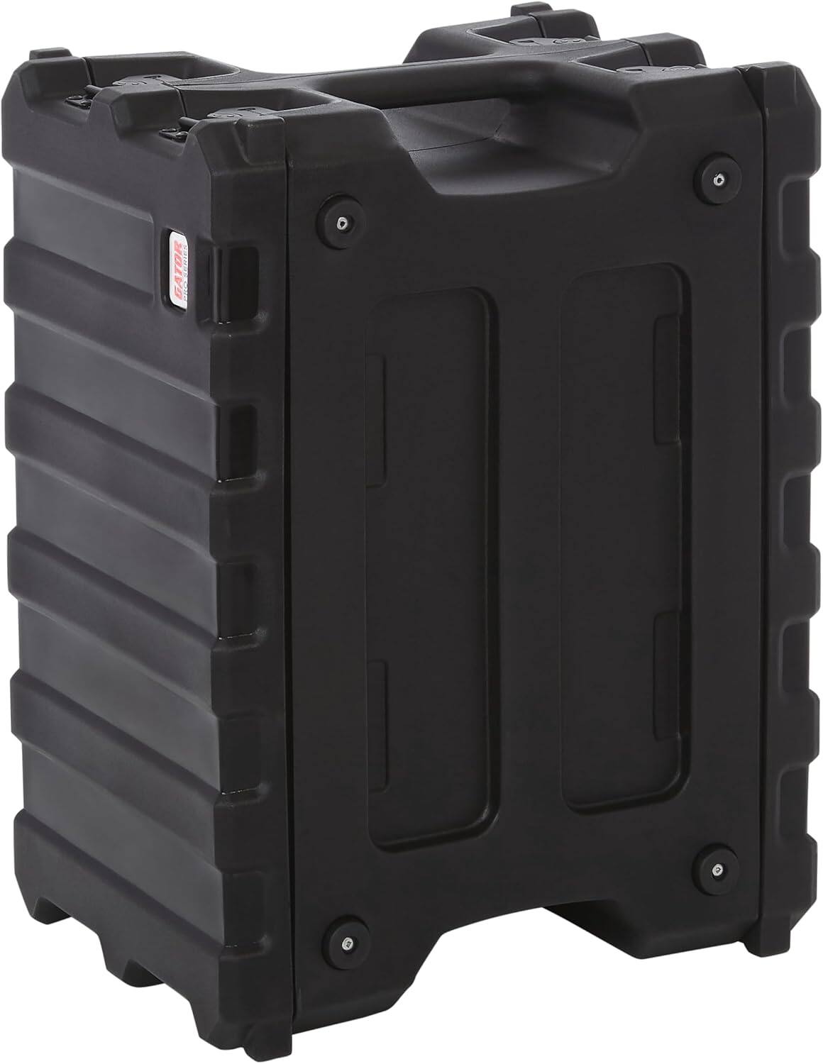 Angle. Gator - 6U Shallow Rotationally Molded Rack Case with 13-Inch Depth and Dual Threaded Rails.