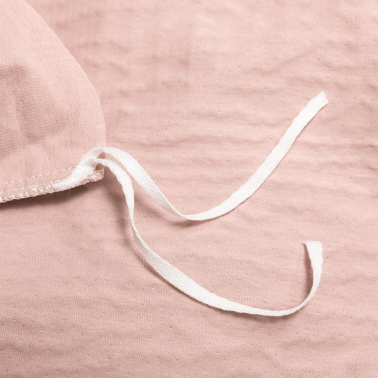 Alt View 6. PO3TICJUNKI3 - King Duvet Cover Dusty Luxury Soft Doublelayer Crinkle Gauze 3 Pieces Bedding For Allseason Breathable With - White Striped (No Comforter)-Queen (90" x 90").