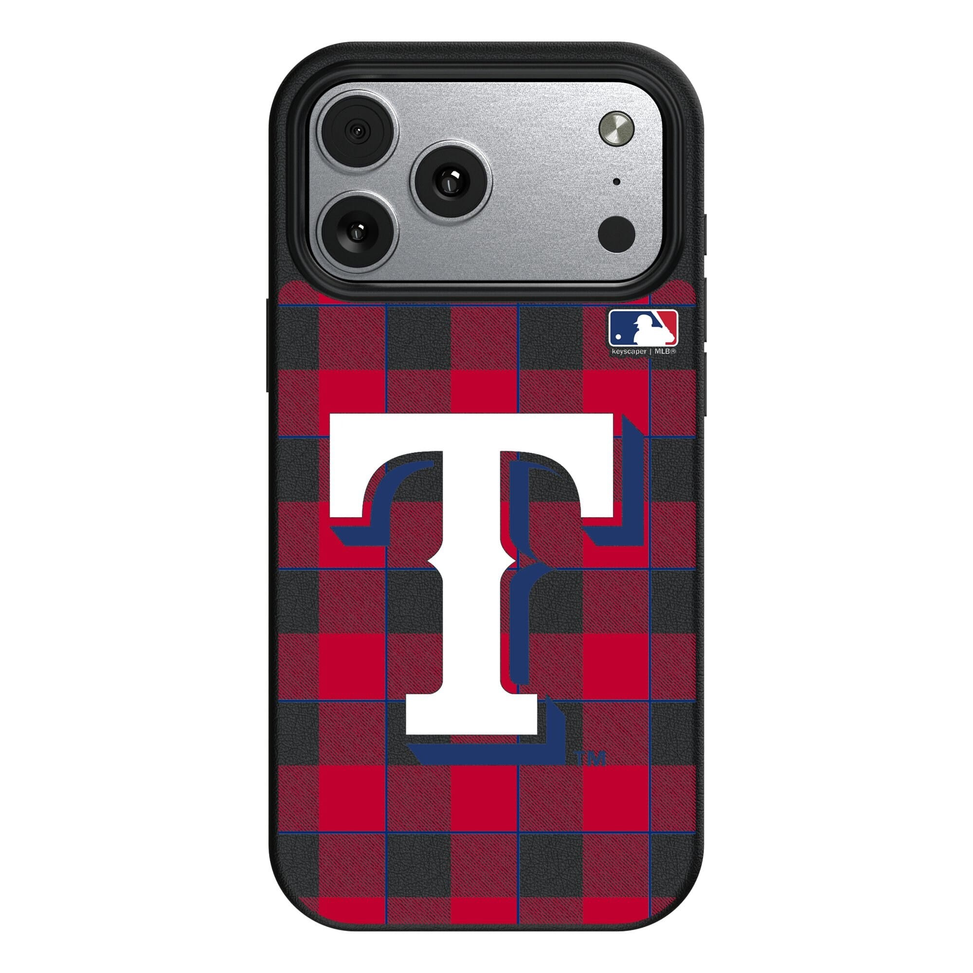 Keyscaper - MLB - Texas Rangers Plaid Magnetic Bump iPhone Case - 17 Air - Black price history on PriceWatchPro