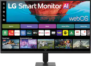 LG Smart Monitor AI
webOS
Sports
Gaming
Music
Home Office
Home Hub
APPS
LG Channels
Netflix
Prime Video
Disney+
YouTube
ESPN
HBO Max
Tubi
Pluto TV
XBOX
LG Gallery+
LG Radio+
Recent Input
LIVE
Recommended for you
HUNTRX
KPOP DEMON HUNTERS
THE SUMMER TURNED PRETTY
Disney prime
ENCANTO THE MOVIE