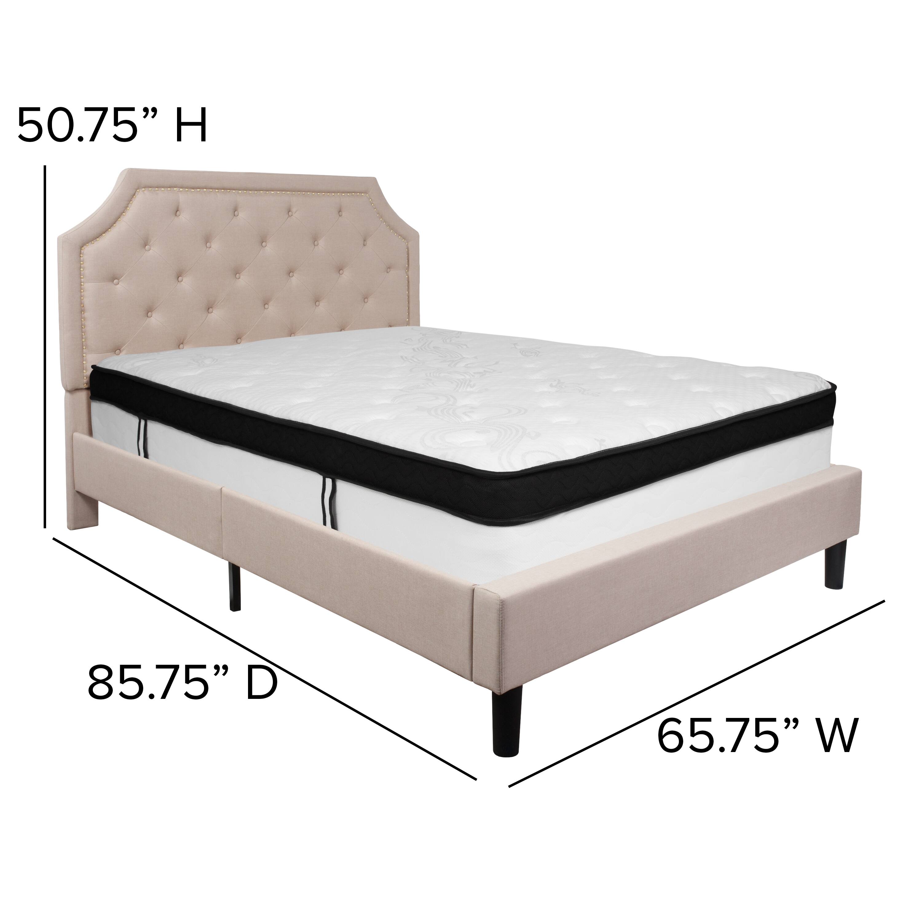 50.75" H  
85.75" D  
65.75" W