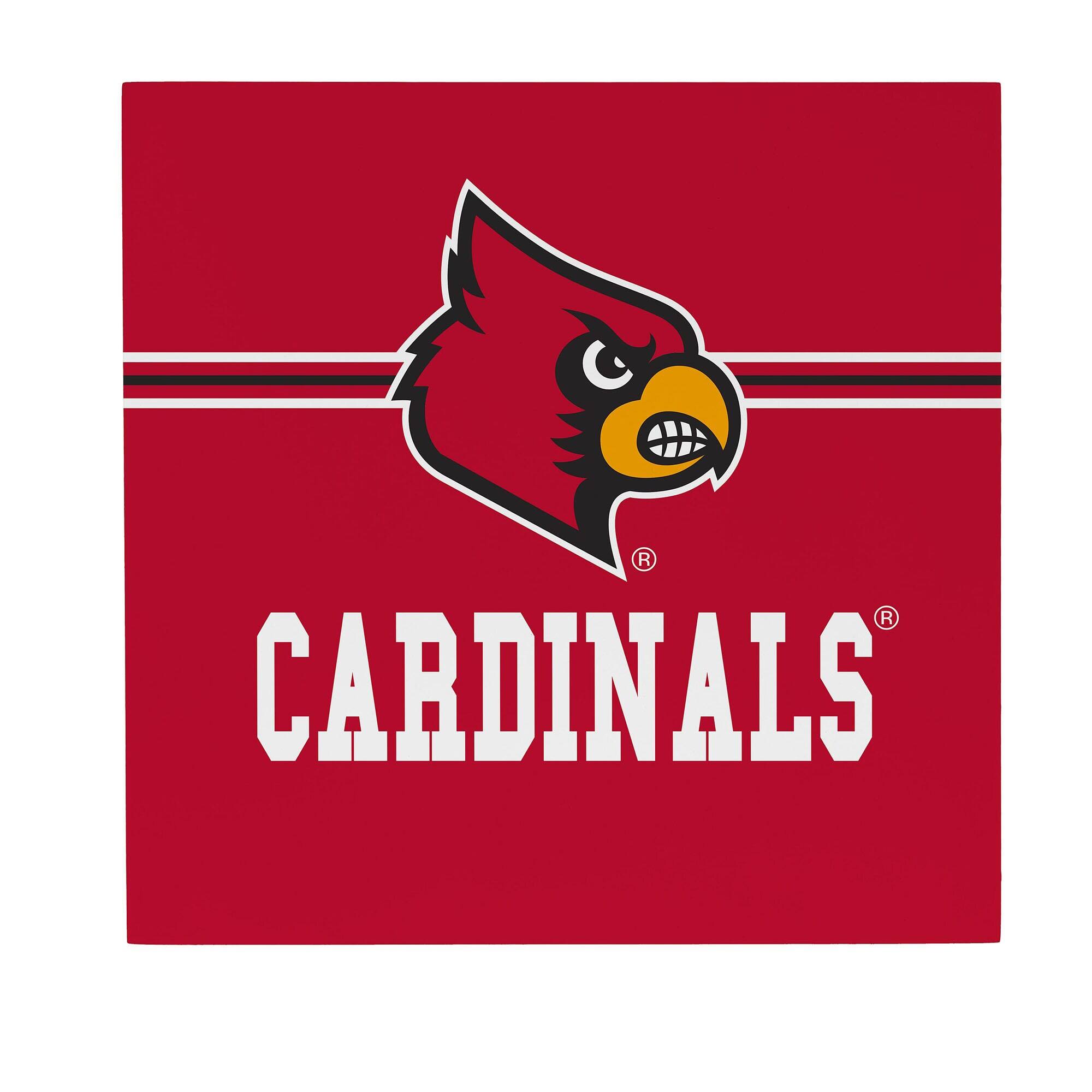 Louisville Cardinals 12" x 12" Wood Wall Sign