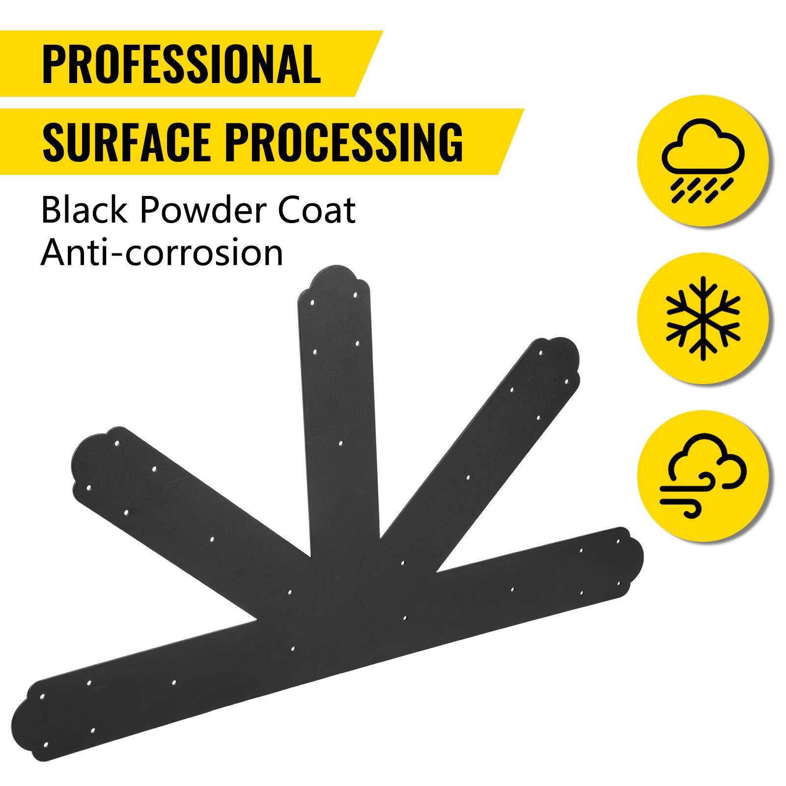 PROFESSIONAL SURFACE PROCESSING  
Black Powder Coat Anti-corrosion