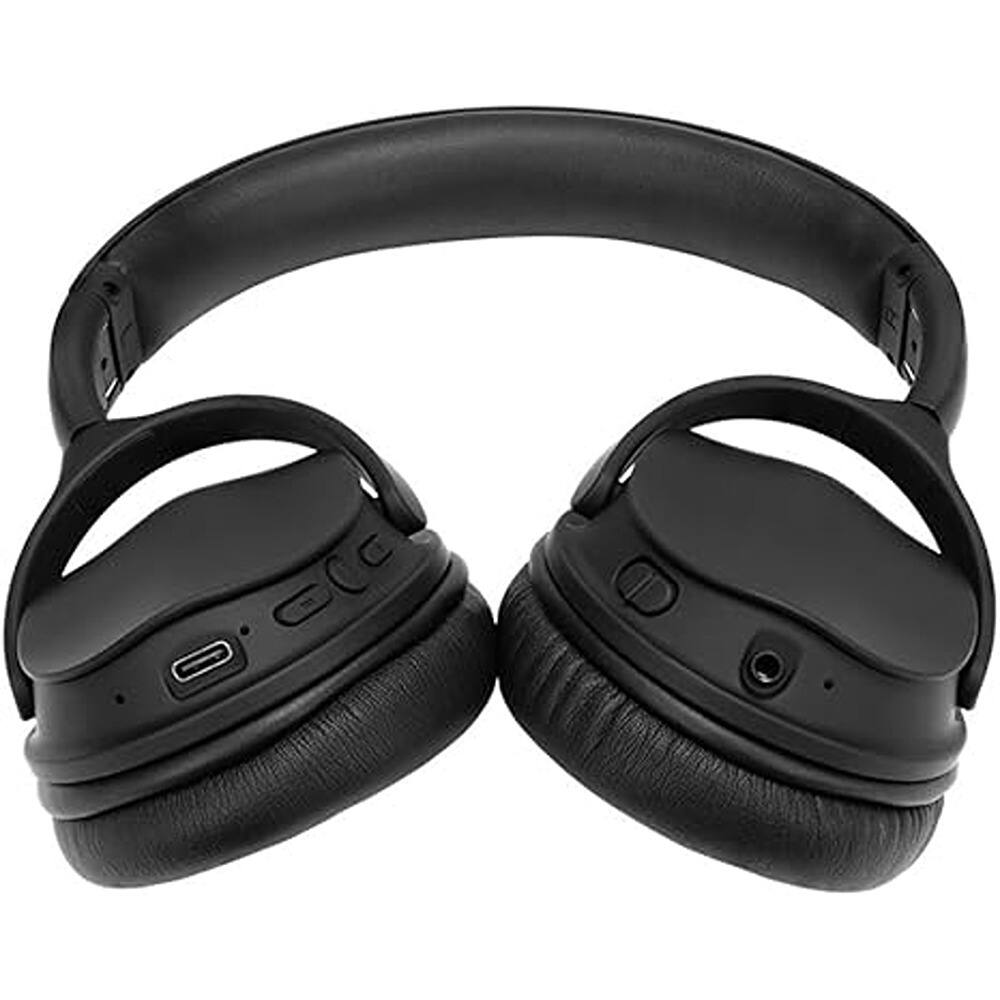 Angle. Schertz - Wireless Over-Ear Bluetooth Headphones – Active Noise Cancelling, Qualcomm aptX, 40mm Drivers, Long Battery Life (Black).