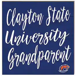 Jardine - Clayton State Lakers 10'' x 10'' Grandparent Plaque - Blue
