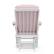 Alt View 16. Storkcraft - Tuscany Glider and Ottoman - White/Pink Swirl.