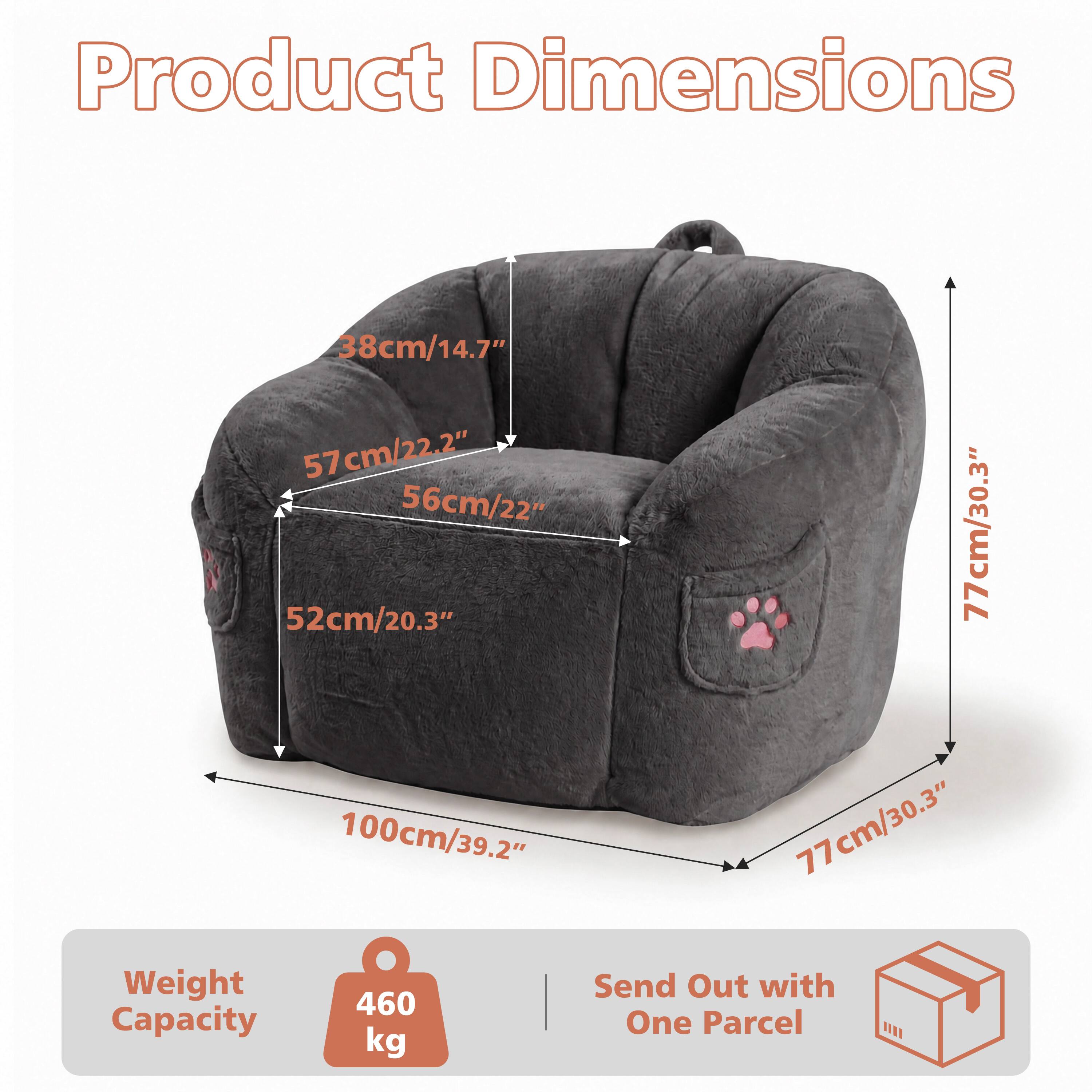 Product Dimensions: 38cm/14.7" x 57cm/22.2" x 56cm/22" x 52cm/20.3" x 77cm/30.3" x 100cm/39.2"  
Weight Capacity: 460 kg  
Send Out with One Parcel