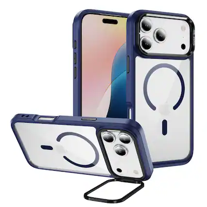 Front. SaharaCase - Apple iPhone 17 Pro Max Kickstand Case | Compatible with Magsafe | Pro Shield Design | Raider Series - Night Sky Blue.