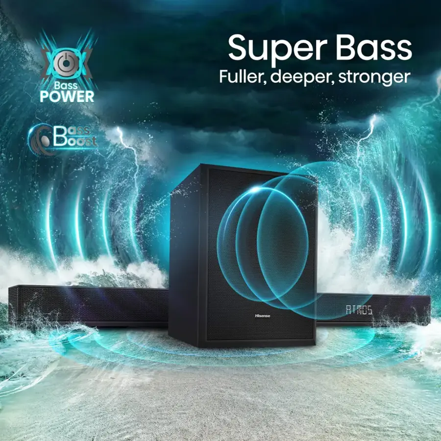 Bass POWER Super Bass Fuller, deeper, stronger ass Boost isense RTAOS