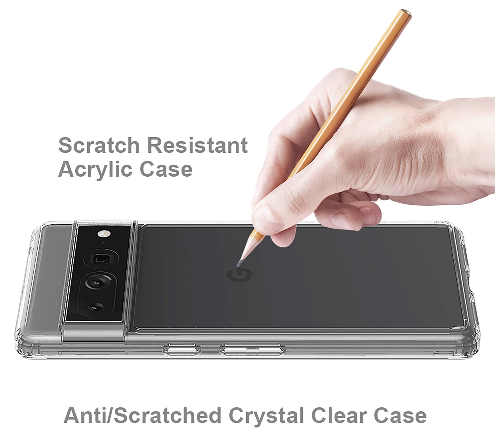 Scratch Resistant Acrylic Case  
Anti/Scratched Crystal Clear Case