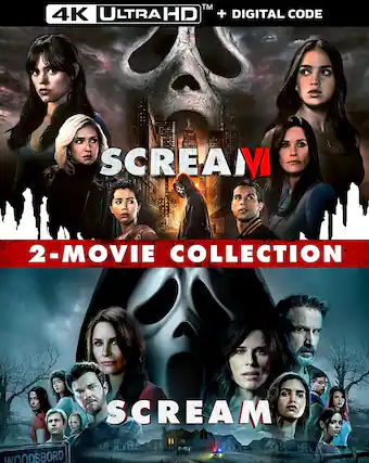 Front. Scream VI + Scream (2022) 2-Movie Collection - 4K Blu-Ray.