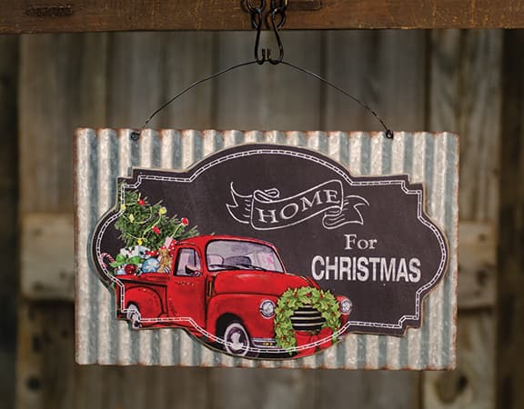 BreeBe - *Home For Christmas Sign - Multicolor