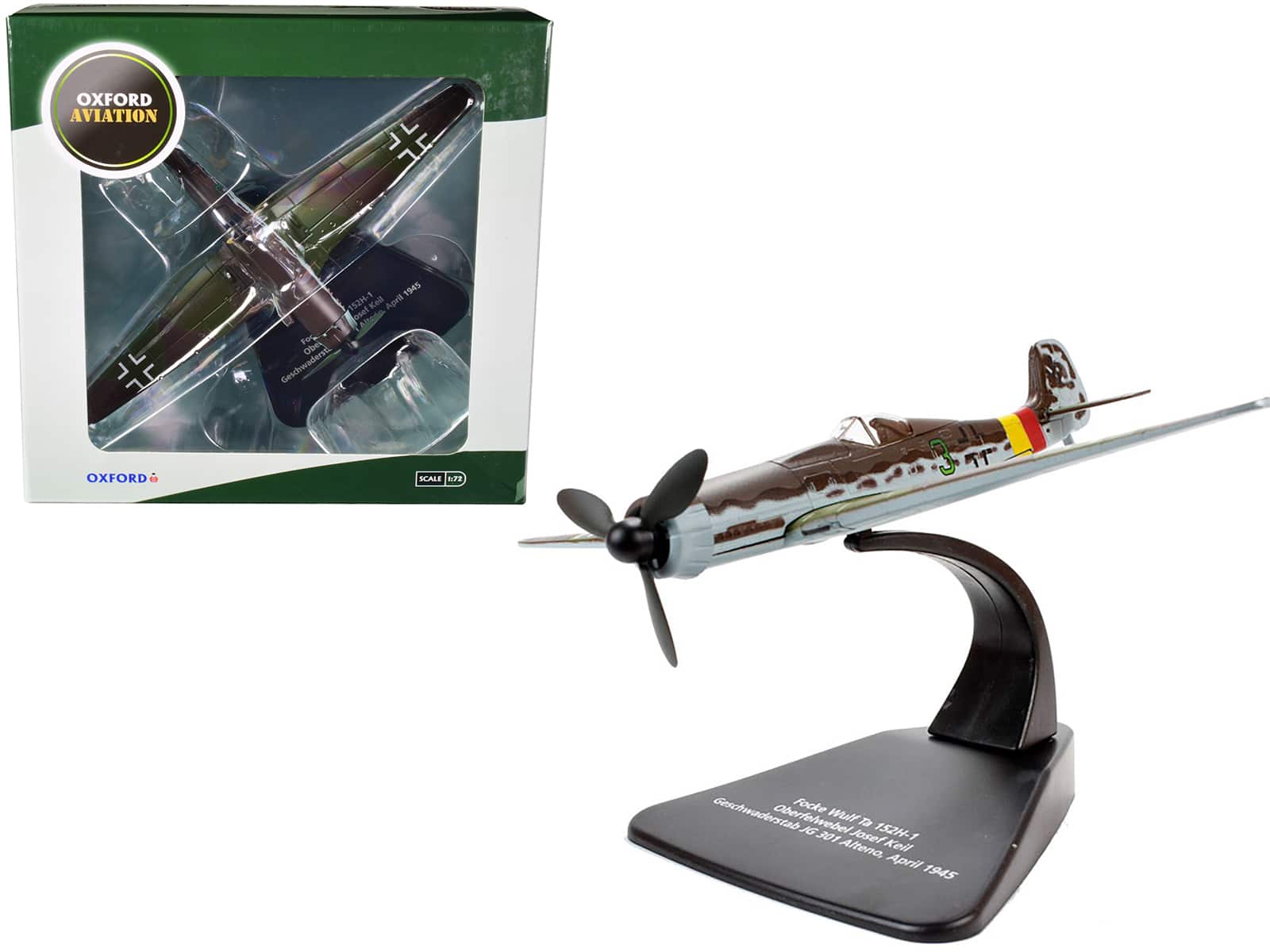 Focke-Wulf Ta 152 H-1 Fighter Plane Pilot: Geschwaderstab JG 301 April (1945) 1/72 Model Airplane by Oxford Diecast price history on PriceWatchPro