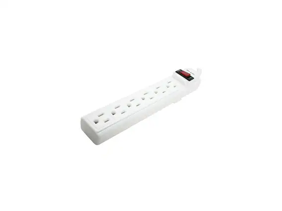 Front. Belkin - BELKIN F9P609-03 6 Outlets Power Strip 3 ft. Cord Length - Black.
